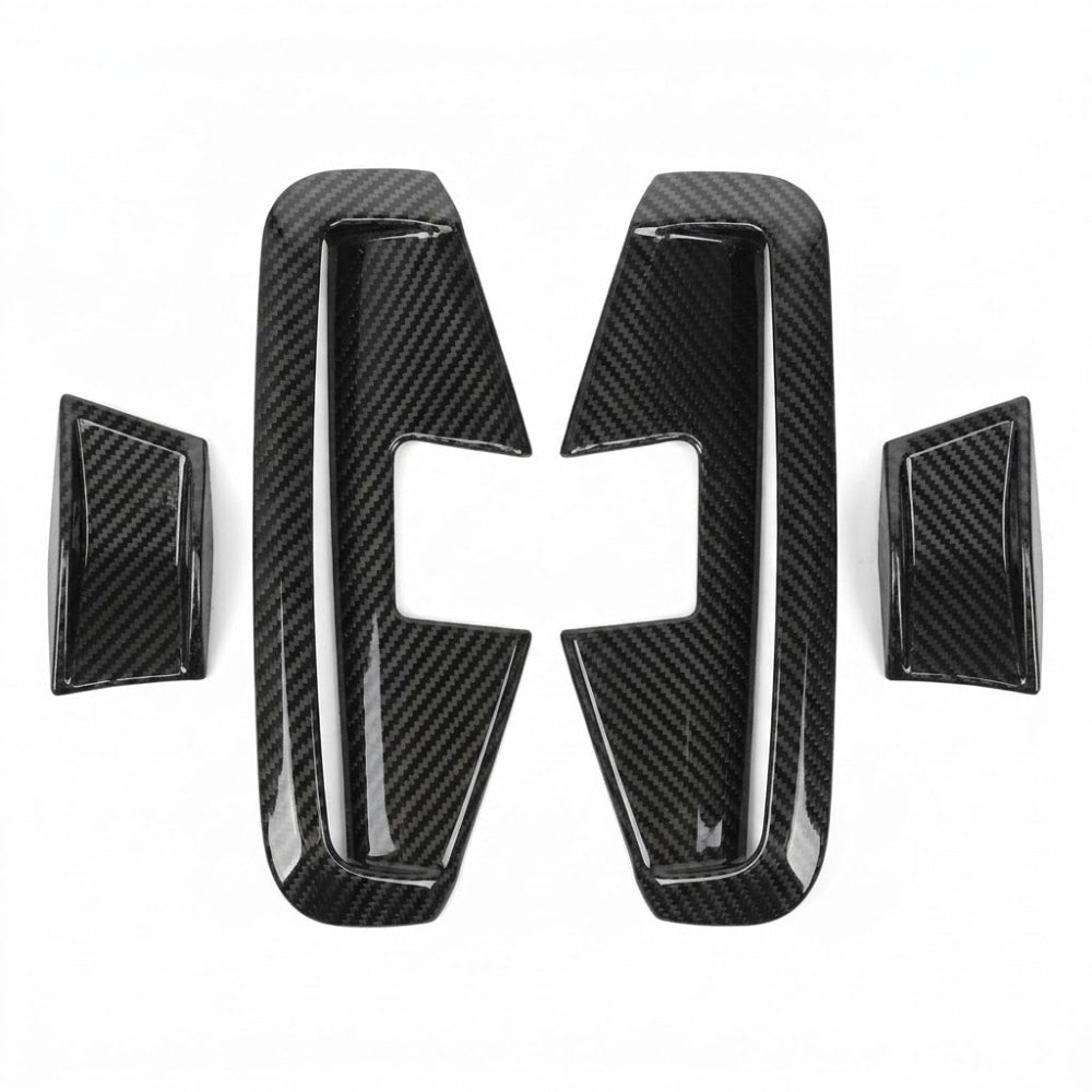 2021-2024 BMW 4-Series Carbon Fiber Front Fog Lamp Canards 4Pcs | G22/G23/G26 - Additional Accessories